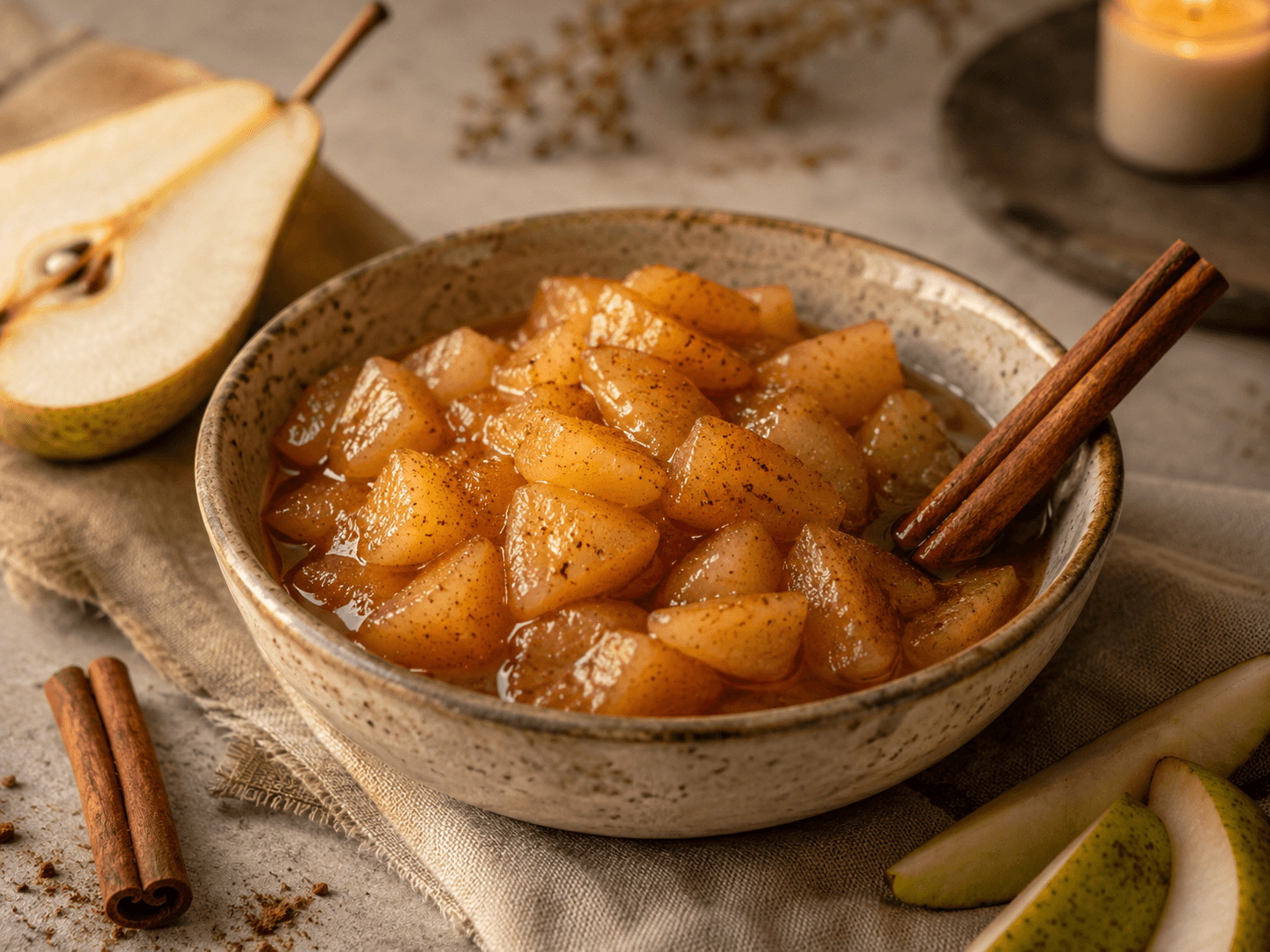 Cinnamon Pear Evening Compote