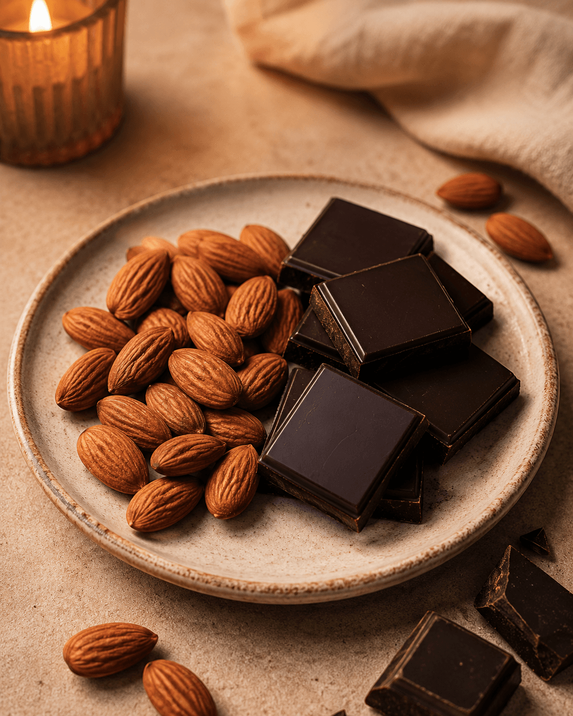 Dark Chocolate & Almond Evening Plate