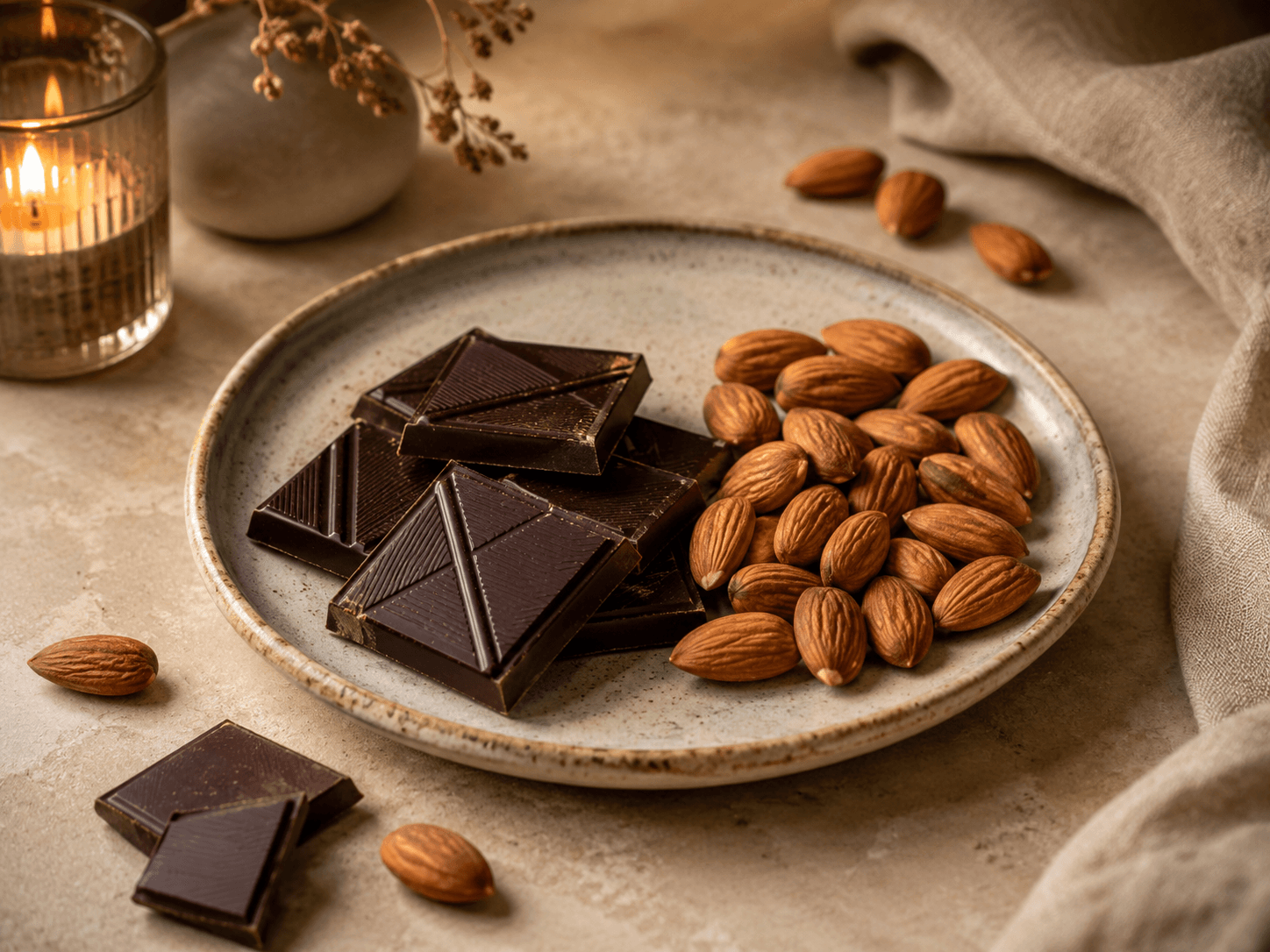 Dark Chocolate & Almond Evening Plate