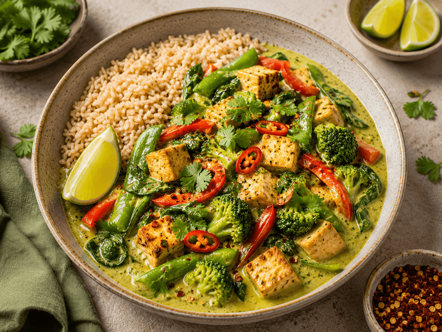 Ginger Chicken & Brown Rice Bowl