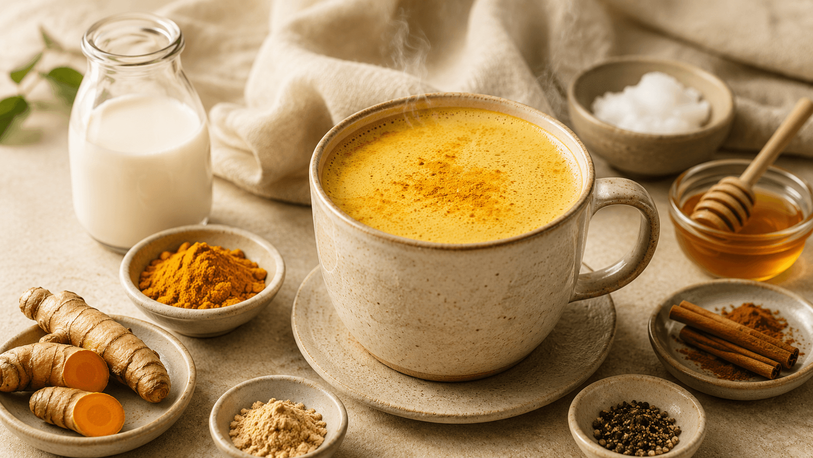 Golden Turmeric Evening Latte