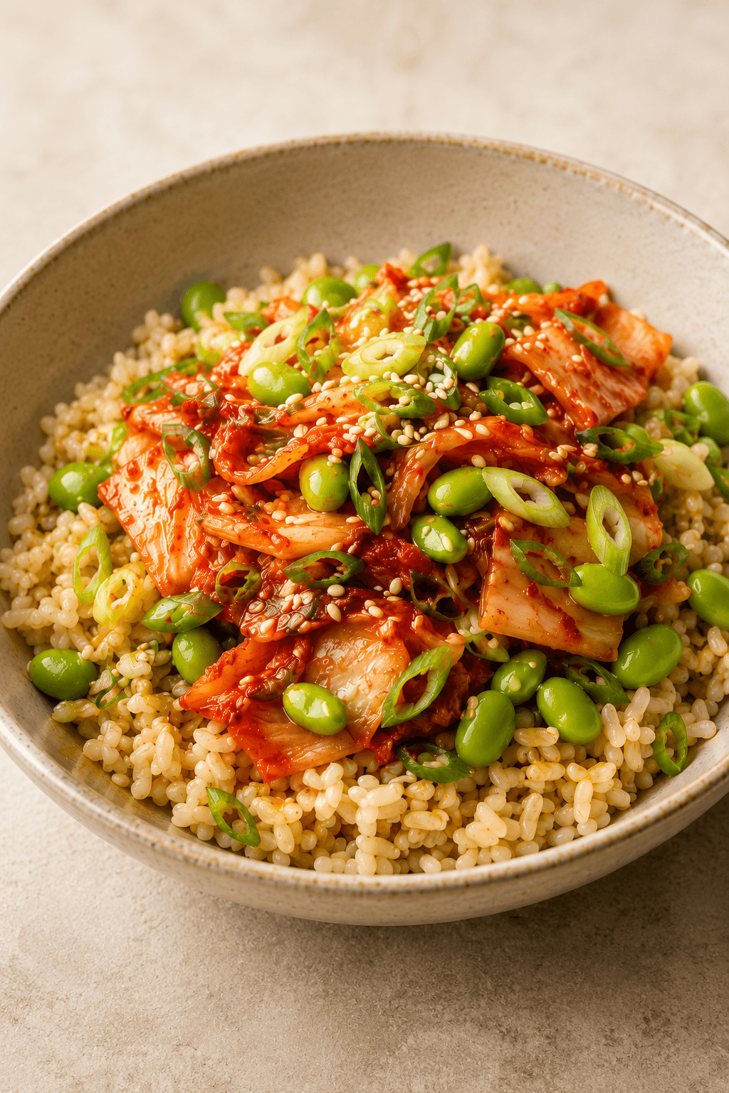 Kimchi & Brown Rice Power Bowl