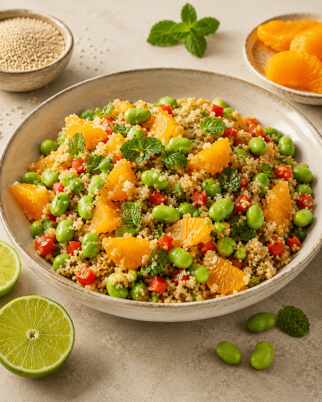 Quinoa, Edamame & Citrus Salad