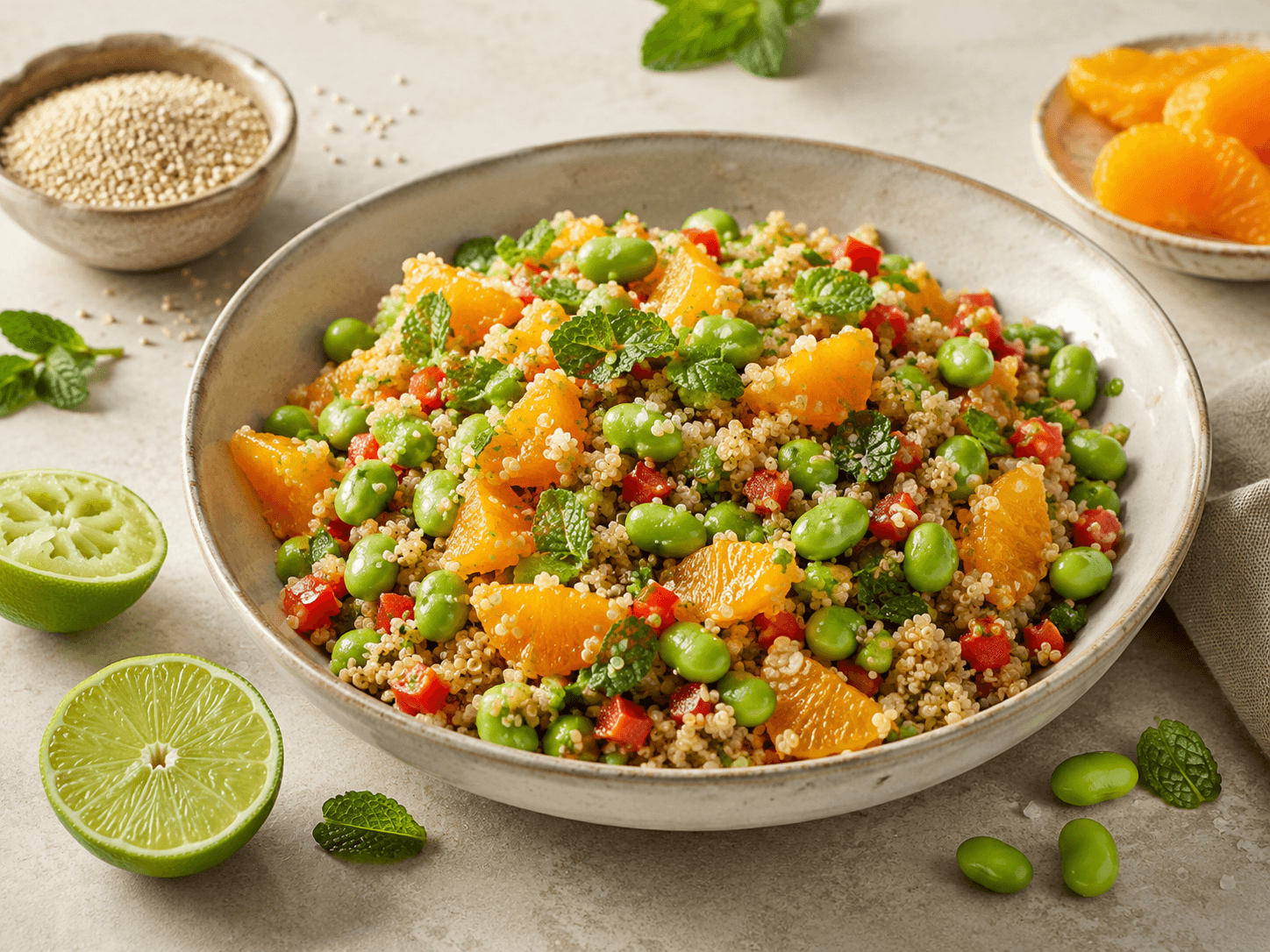 Quinoa, Edamame & Citrus Salad