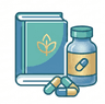 Supplements, books and tools icon