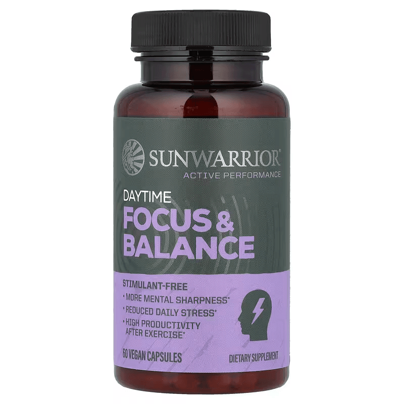 Sunwarrior, Daytime Focus & Balance, 60 Vegan Capsules thumbnail 3