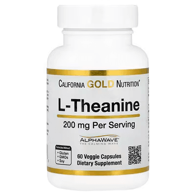 L-Theanine, Featuring AlphaWave®, 200 mg